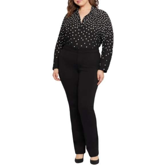 NWT NYDJ Slim Trouser Pants w/ Lift Tuck Technology in Black Sz. 26W - Picture 1 of 5